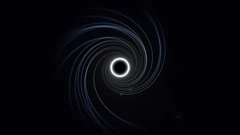 Swirling lines create a pattern around a bright center in Stock Footage 338986408