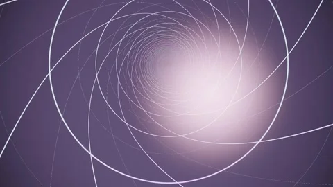 Swirling lines create a spiral pattern with light in background Stock Footage 337388940