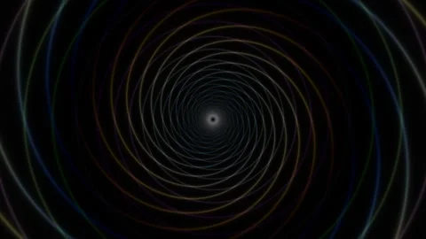 Swirling lines create a spiral pattern with black Stock Footage 337964877