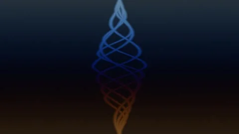 Swirling lines create a unique pattern in a dark background Stock Footage 338185415