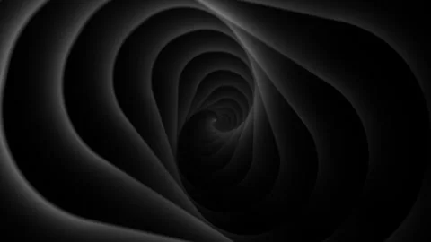Swirling lines creating tunnel effect, suggesting depth and movement on black 動画素材 316097342