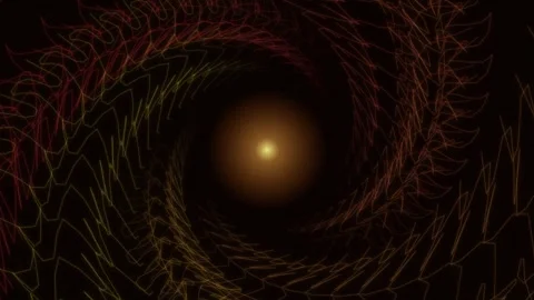 Swirling lines form a dynamic pattern with a glowing center Stock Footage 337233564