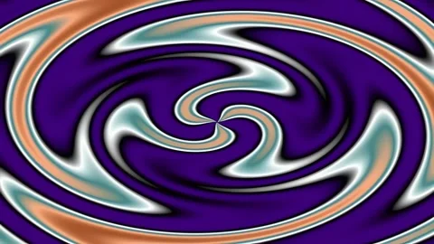Swirling liquid smoke vortex background with cosmic orange and blue flow Stock Footage 342207383