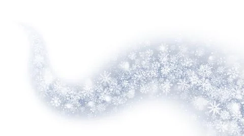 Swirling Magic Snow Effect Trail Xmas Decoration イラスト素材