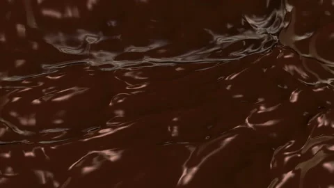 Swirling Melted Dark Chocolate Texture Background Stock Footage 337066873