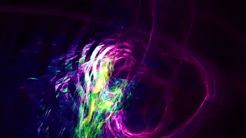 Swirling Neon Vortex and Cybernetic Energy Stream Background Stock Footage 345962884