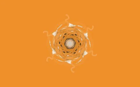 Swirling Orange Vortex Stock Illustration