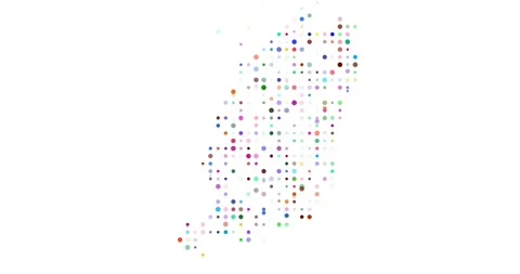 Swirling Particles Reveal the Grenada Map Outline Stock Footage 320020904