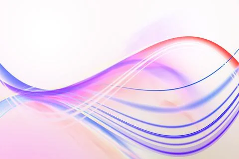 Swirling pastel wave pattern is flowing across gradient canvas with white accent イラスト素材