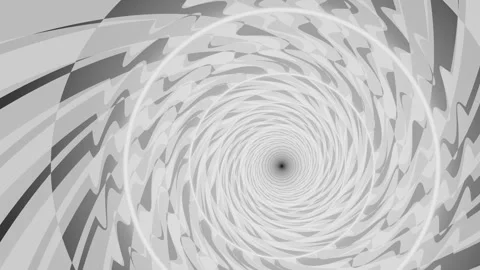 Swirling pattern in black and white creates a dynamic visual effect Stock Footage 337376146