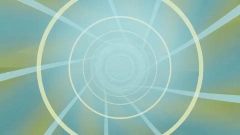Swirling pattern with circles on a light blue and green background Stock Footage 337375006