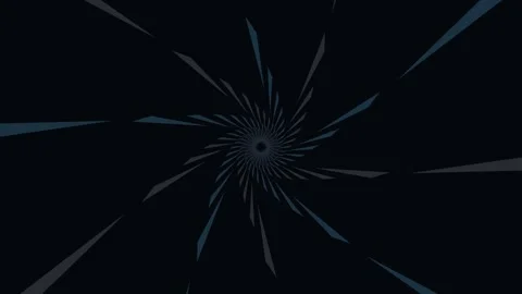 Swirling pattern with dark background and sharp light elements Stock Footage 336994591