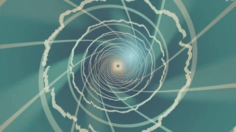 Swirling pattern of lines in a circular formation Stock Footage 337926793