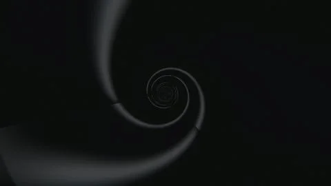 Swirling pattern moving inward in dark space Stock Illustration
