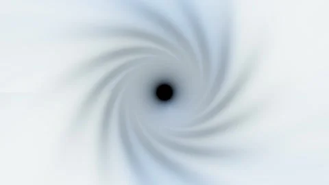 Swirling pattern in shades of gray with a black center Stock Footage 337385926