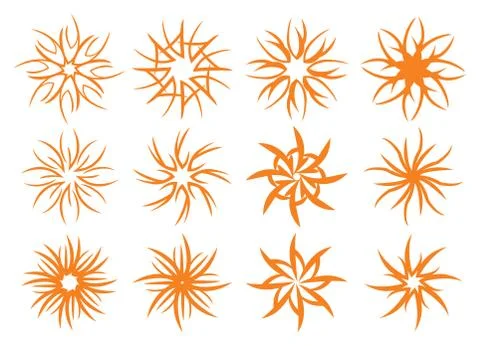 Swirling Pattern Vector Design Stock Illustration