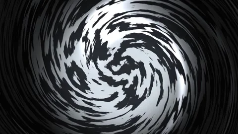 Swirling patterns in black and white create a dynamic Stock Footage 338302896
