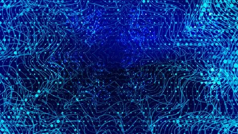 Swirling patterns of blue light create a mesmerizing visual experience in a.. Stock Illustration