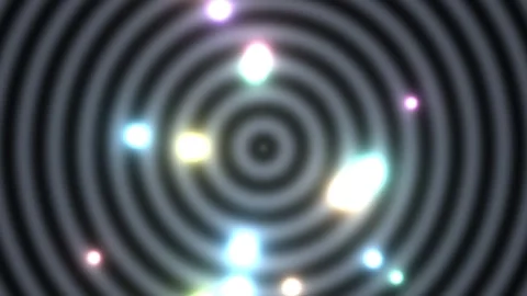 Swirling patterns with bright lights in dark background Stock Footage 337968965