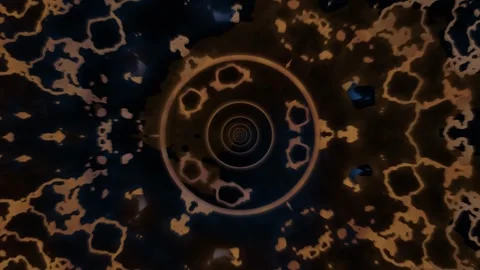 Swirling patterns create dynamic visual effects in dark Stock Footage 339964794