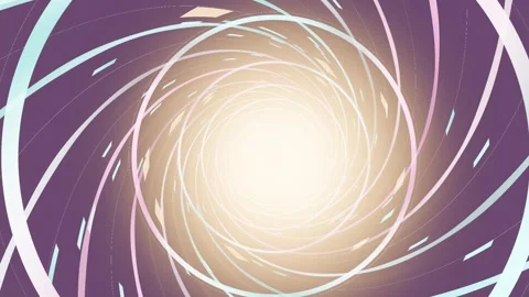 Swirling patterns create a tunnel effect with light in the center Stock Footage 337388400