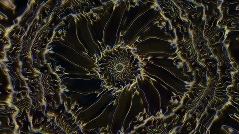 Swirling patterns with dark background and colorful lines Stock Footage 340007534