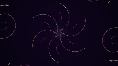 Swirling Patterns on Dark Background Animation. Stock Footage 331493160