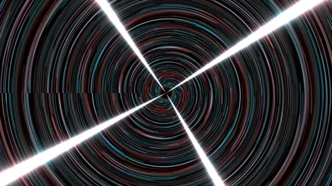 Swirling patterns in dark background with bright lines Stock Footage 339344136