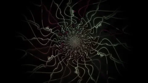 Swirling patterns on a dark background create a hypnotic Stock Footage 339961445