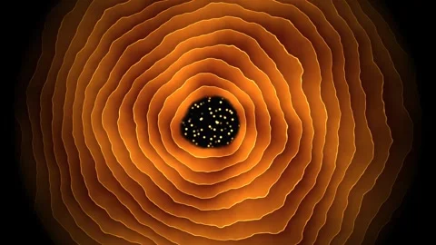 Swirling patterns with dark center and bright specks Stock Footage 338233632