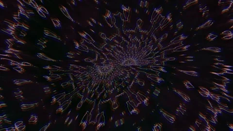 Swirling patterns of light create dynamic visual effects Stock Footage 340031485