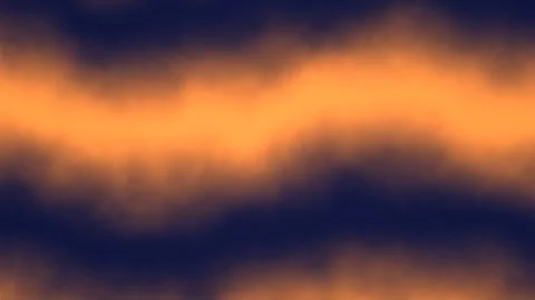 Swirling patterns in orange and dark blue colors with soft Stock Footage 338226811