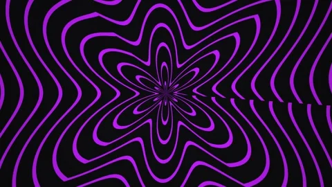Swirling patterns with purple lines on a black background Stock Footage 339375247