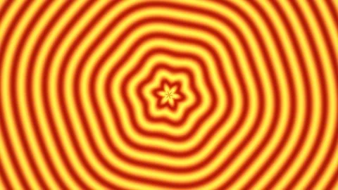 Swirling patterns in yellow and red create a vibrant design Stock Footage 338195699