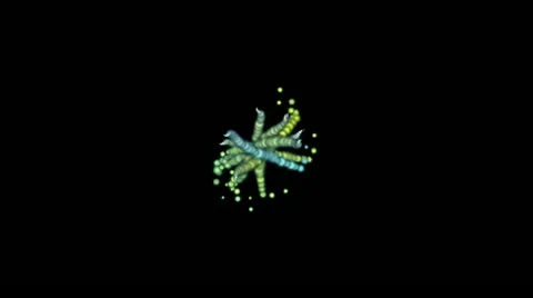 Swirling pearls Stock Footage 14817989