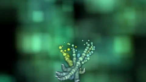 Swirling pearls Stock Footage 14818034