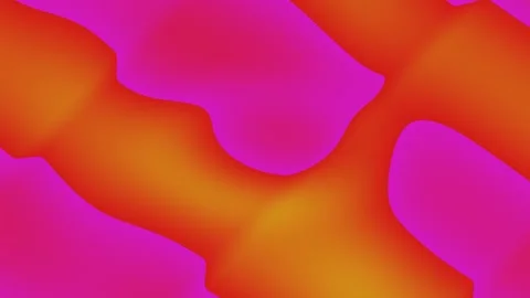 Swirling pink and orange patterns surround a yellowish-orange blob Stock Footage 329008730