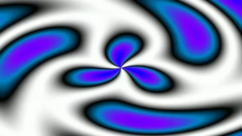 Swirling psychedelic liquid flow abstract background pattern art Stock Footage 342159715