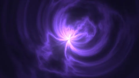 Swirling purple vortex with light effects and smoke Stock Footage 338036741