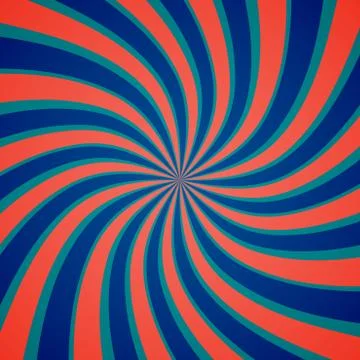 Swirling radial background Helix rotation rays Stock Illustration