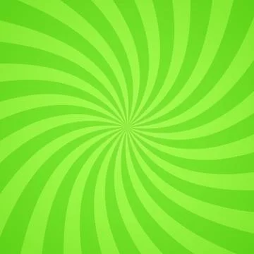 Swirling radial bright green pattern background. Vector illustration 스톡 일러스트