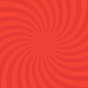 Swirling radial bright red pattern background. Vector illustration for swirl  Stockillustratie