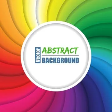 Swirling rainbow background with place for text Stock Illustration