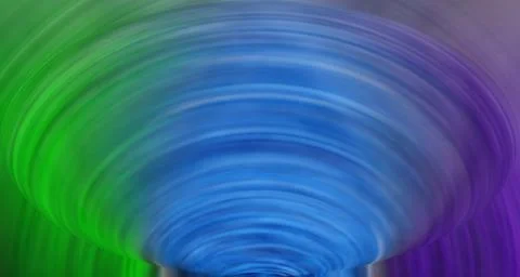 Swirling rainbow cloud in cool summer colors, green, blue, purple Stock Illustration