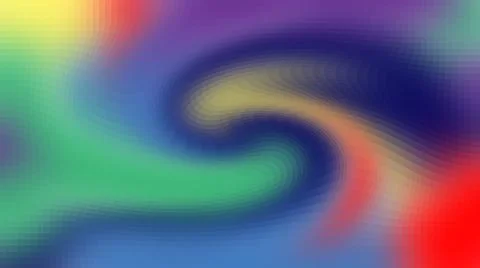 Swirling rainbow of colours Stock Illustration