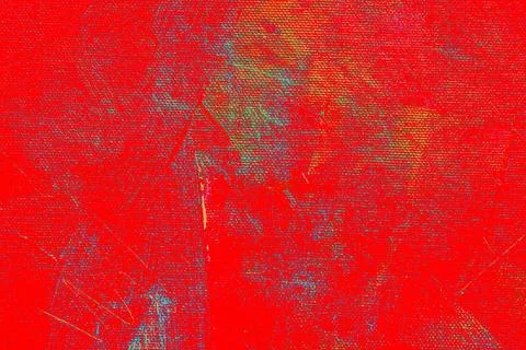 Swirling red abstract pattern with flowing engraved strokes reminiscent Stock Photos