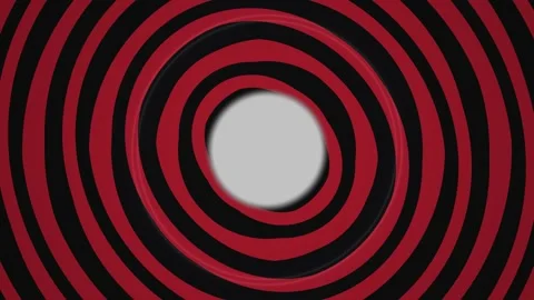 Swirling red and black patterns create a hypnotic effect Video stock 339451070