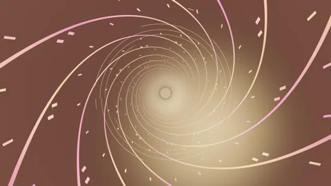 Swirling shapes move in a spiral pattern with soft colors Stock Footage 337387985