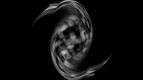 Swirling smoke vortex against black background with subtle texture dynamic .. Video stock 343481911
