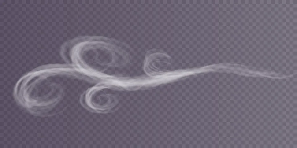 Swirling Snow and Wind Elements for Creating Stunning Winter Blizzard Designs Stock Illustration